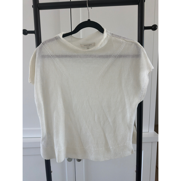 Favorite Daughter Tops - Favorite Daughter White Knit Sleeve Top